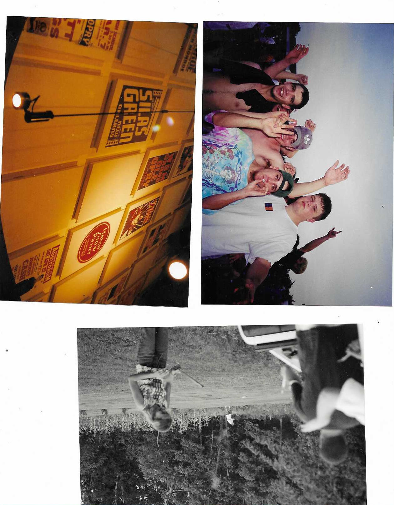 Second scanned photo collage with three pictures